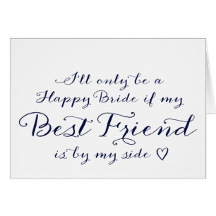 Bridesmaid Asking Wedding Card