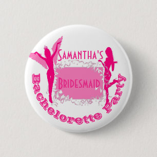 Bridesmaid bachelorette party 6 cm round badge