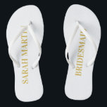 Bridesmaid Beach Wedding Bachelorette Bridal Party Thongs<br><div class="desc">Bridesmaid Beach Wedding Bachelorette Bridal Party Flip Flops</div>