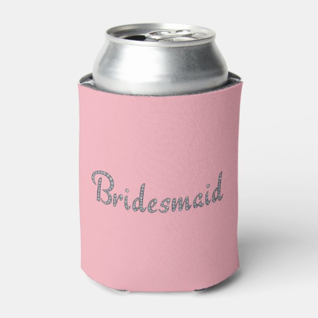 Bridesmaid bling can cooler (Can Front)
