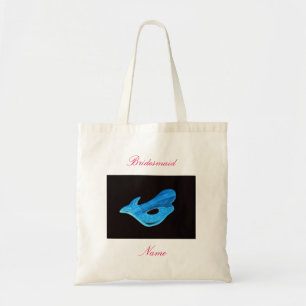 Bridesmaid blue mermaid tote bag