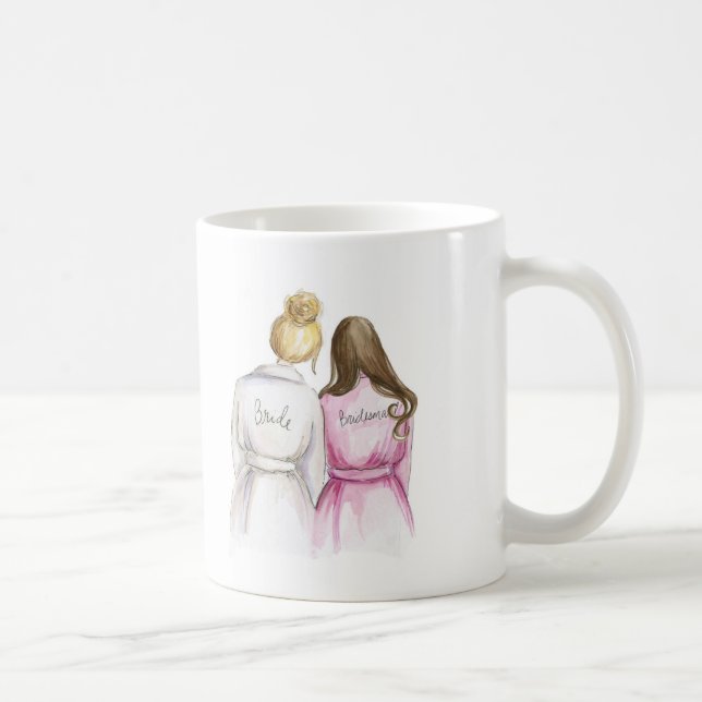 Bridesmaid? Br Bun Bride Br Long Maid Coffee Mug (Right)