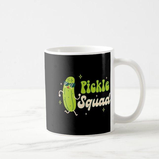 Bridesmaid Bride Babe Pickle Lover Bachelorette Pi Coffee Mug (Right)