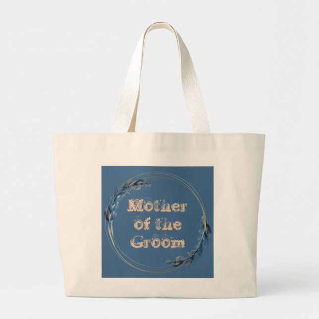 Bridesmaid Bride Mother Groom Flower Girl Large Tote Bag (Front)