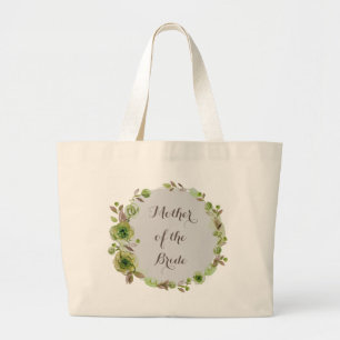Bridesmaid Bride Mother Groom Flower Girl Large Tote Bag