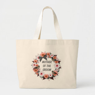 Bridesmaid Bride Mother Groom Flower Girl Large Tote Bag