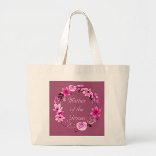 Bridesmaid Bride Mother of the Bride Groom Large Tote Bag
