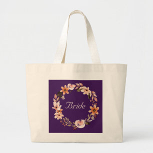 Bridesmaid Bride Mother of the Bride Groom Large Tote Bag