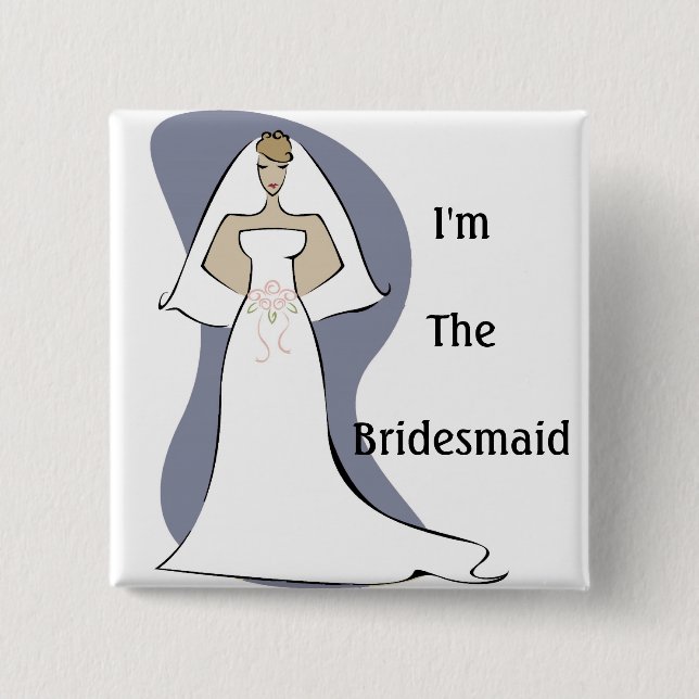 Bridesmaid Button (Front)