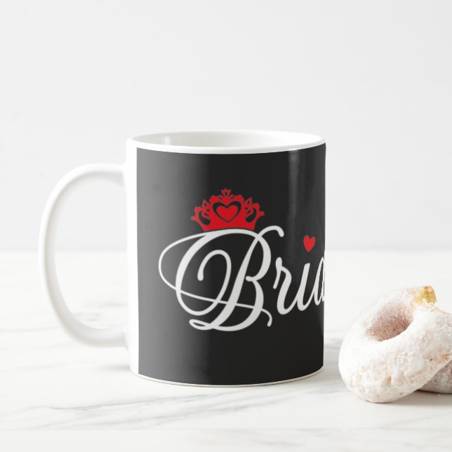 Bridesmaid  button coffee mug (With Donut)