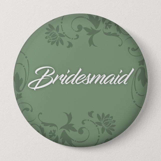 Bridesmaid Button for Tote (Front)