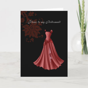 bridesmaid card