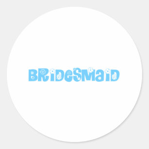 Bridesmaid Classic Round Sticker