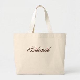 Bridesmaid Classy Browns Large Tote Bag