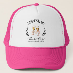 Bridesmaid Coquette Modern Bachelorette Trucker Hat