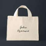 Bridesmaid custom tote bag<br><div class="desc">custom name tote bag</div>
