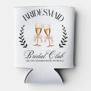 Bridesmaid Customise Name Coquette Bachelorette Can Cooler