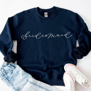 Bridesmaid Cute Script Bachelorette/Bridal Party S Sweatshirt