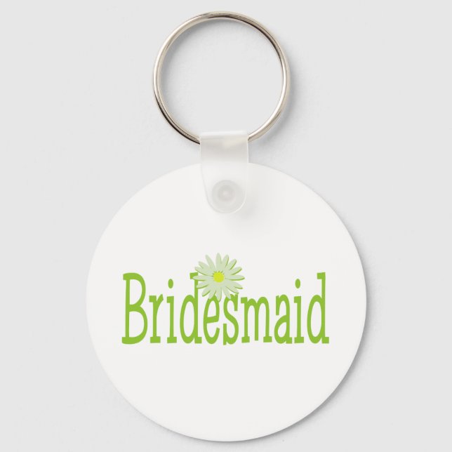 Bridesmaid/ Daisy theme Key Ring (Front)