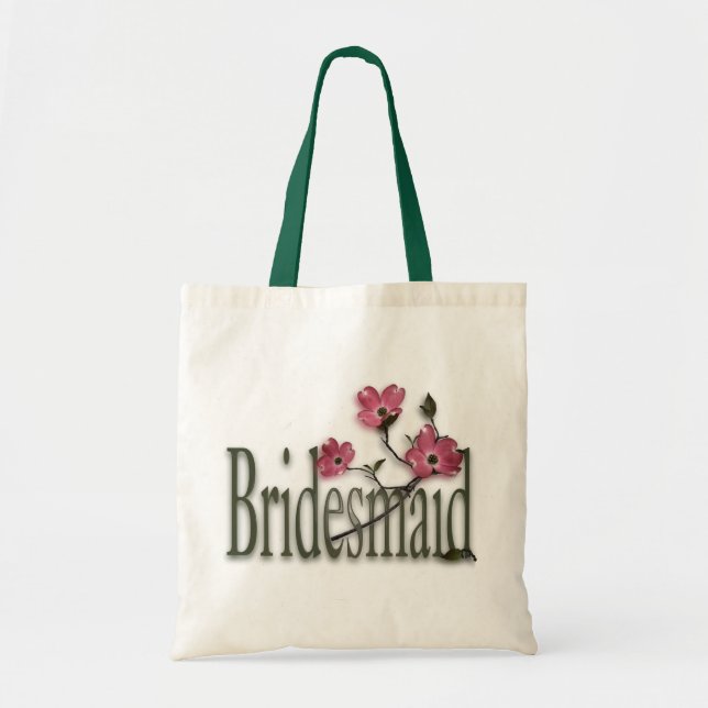 Bridesmaid/ Dogwood Wedding Tote Bag (Front)