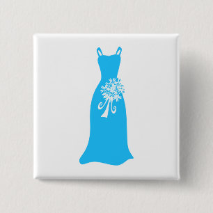 Bridesmaid Dress 15 Cm Square Badge