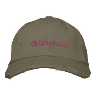 Bridesmaid  embroidered hat