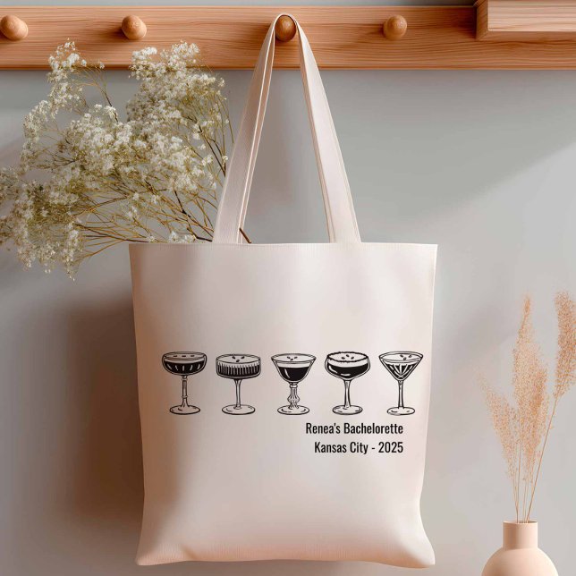 Bridesmaid Espresso Martini Bachelorette  Tote Bag (Creator Uploaded)
