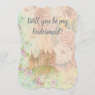Bridesmaid Fairytale Wedding Botanical Invitation