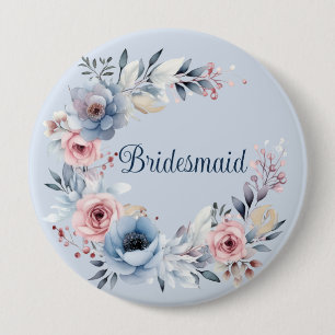 Bridesmaid favour gift 10 cm round badge