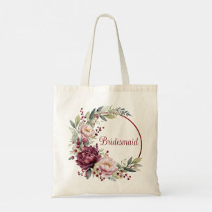 Bridesmaid favour gift tote bag