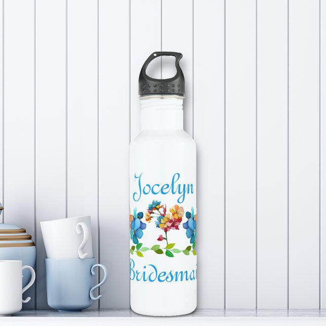 Bridesmaid Floral Border 710 Ml Water Bottle (Creator Uploaded)