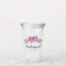 Bridesmaid Floral Personalised