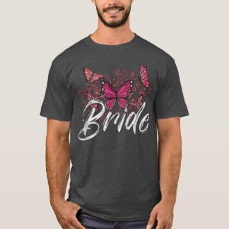 Bridesmaid Floral Wreath Bridal Shower Wedding Bri T-Shirt