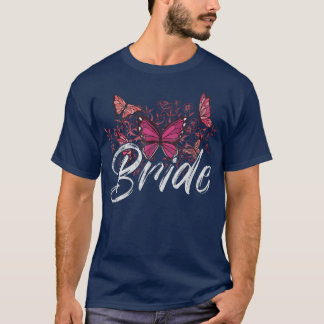 Bridesmaid Floral Wreath Bridal Shower Wedding Bri T-Shirt