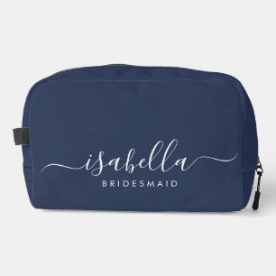 Bridesmaid Gift Blue Dopp Kit