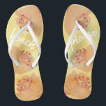 Bridesmaid Gift Flip-Flops Asian Inspired Thongs<br><div class="desc">Wedding Bridesmaid Gifts Flip-Flops. Asian-Inspired Design Personalise by changing out text. Choose your favourite font style, colour, and size. Design elements can be edited (move, rotate, resize, delete, etc.). Style: Adult, Slim Straps The beach is calling, and these flips flops are your answer! Pay ode to the summer and free...</div>