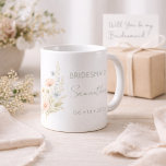 Bridesmaid Gift Wildflower Garden Personalized Coffee Mug<br><div class="desc">Celebrate your bridal party with this soft wildflower garden personalized coffee mug, designed as a thoughtful and meaningful gift for bridesmaids. Easily customize with a name to create a one-of-a-kind keepsake that feels personal and special. Perfect for gifting at a bridal shower, proposal box, or wedding morning, this mug is...</div>