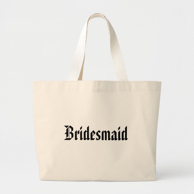 Bridesmaid Giftbag Large Tote Bag (Front)