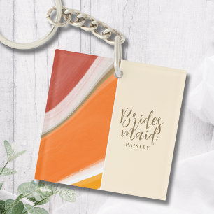 Bridesmaid Gifts Keychain - Sunset Inspired