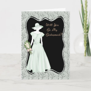 Bridesmaid Invitation Green