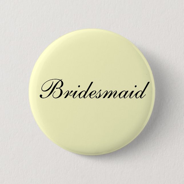 Bridesmaid Ivory Button (Front)