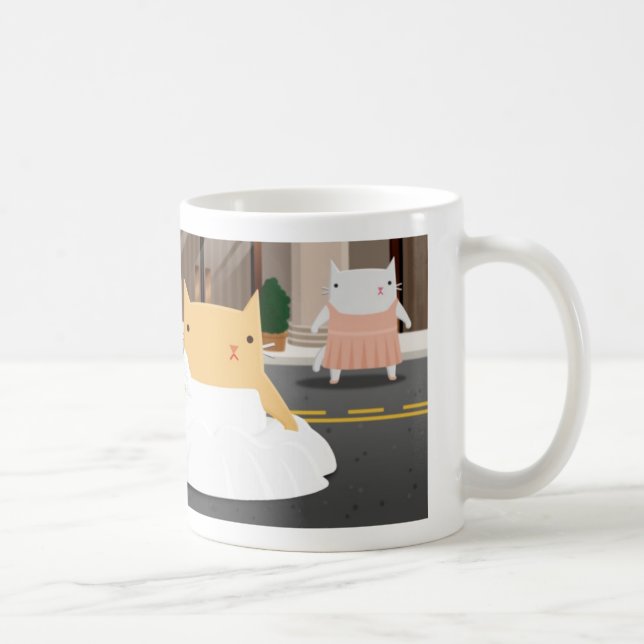 Bridesmaid Kitty Coffee Mug (Right)