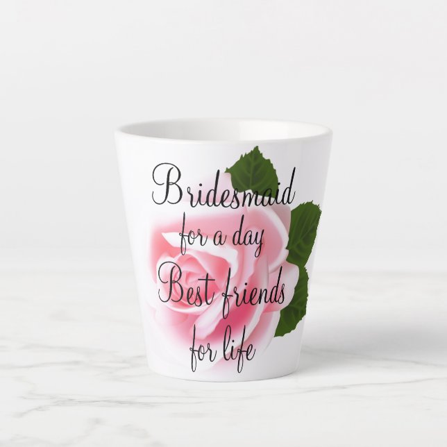 Bridesmaid Latte Mug (Front)