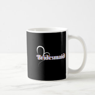 Bridesmaid Lgbt Heart Rainbow Pride Bachelorette P Coffee Mug