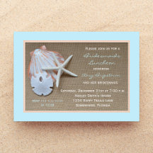 Bridesmaid Luncheon Invitations -- Beach Theme