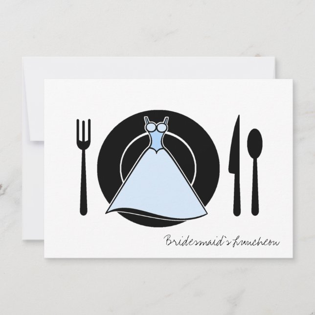 Bridesmaid Luncheon - Serving Set Invitation (Front)