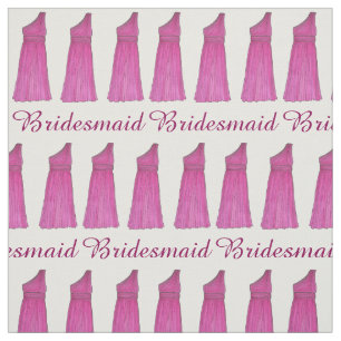 Bridesmaid Maid of Honour Dress Bridal Party Gown Fabric