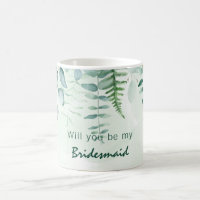 Bridesmaid maid of honour eucalyptus greenery