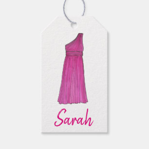 Bridesmaid Maid of Honour Wedding Party Gown Dress Gift Tags