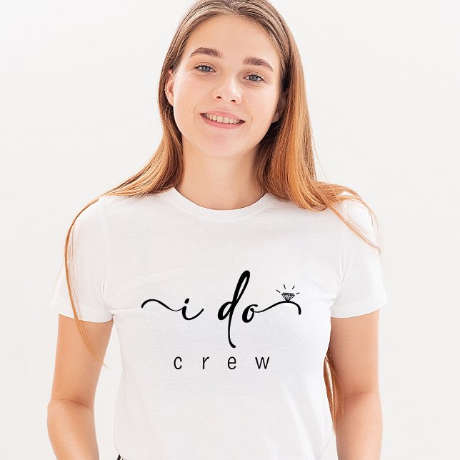 Bridesmaid Minimalist Bachelorette T-Shirt (Creator Uploaded)